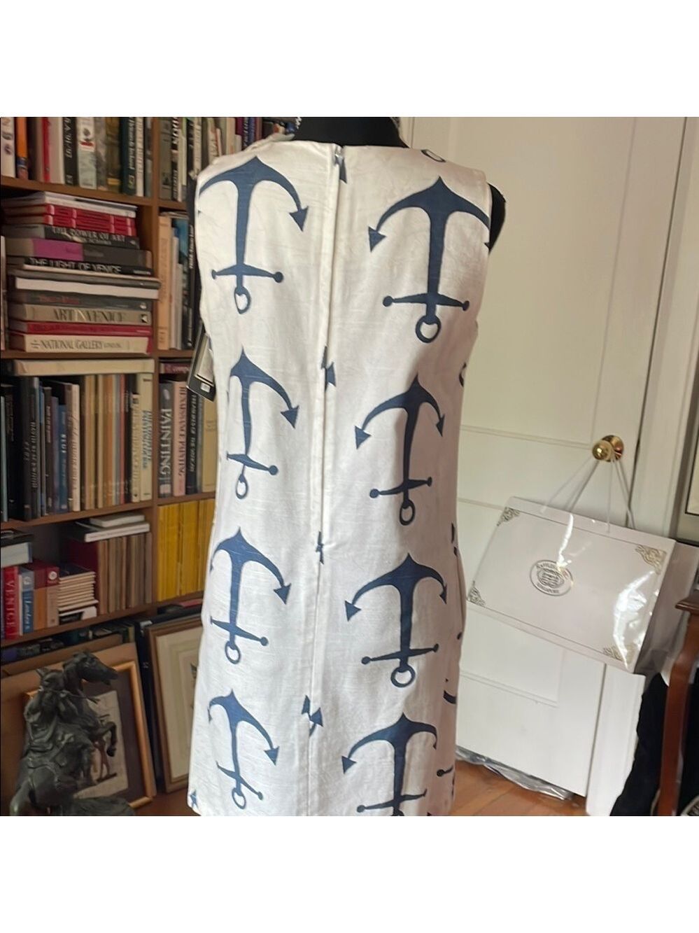 ⚓️ Love, Lilly Nautical Sleeveless A-Line Midi Dress - BNWT Size 4 ⚓️ - Picture 6 of 15